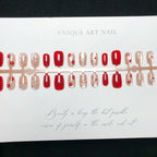Press-On Nail Set Floral Designs Custom Fit