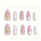 Press-On Nail Set Floral Designs Durable & Comfortable Fit