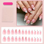 Press-On Nail Set Floral Designs Easy Application