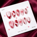 Press-On Nail Set Floral Designs Easy Application