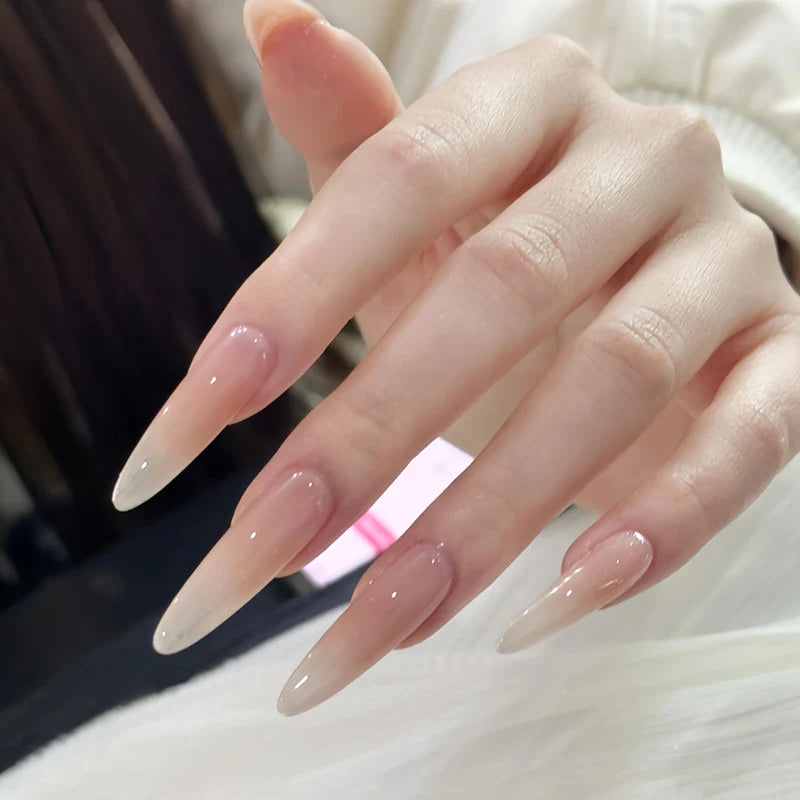 Press-On Nail Set Floral Designs Easy Application