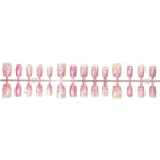 Press-On Nail Set Floral Designs Easy Application