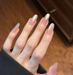 Press-On Nail Set Floral Designs Easy Application
