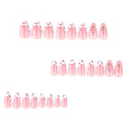 Press-On Nail Set Floral Designs Easy Application