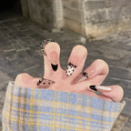 Press-On Nail Set Floral Designs Easy Application