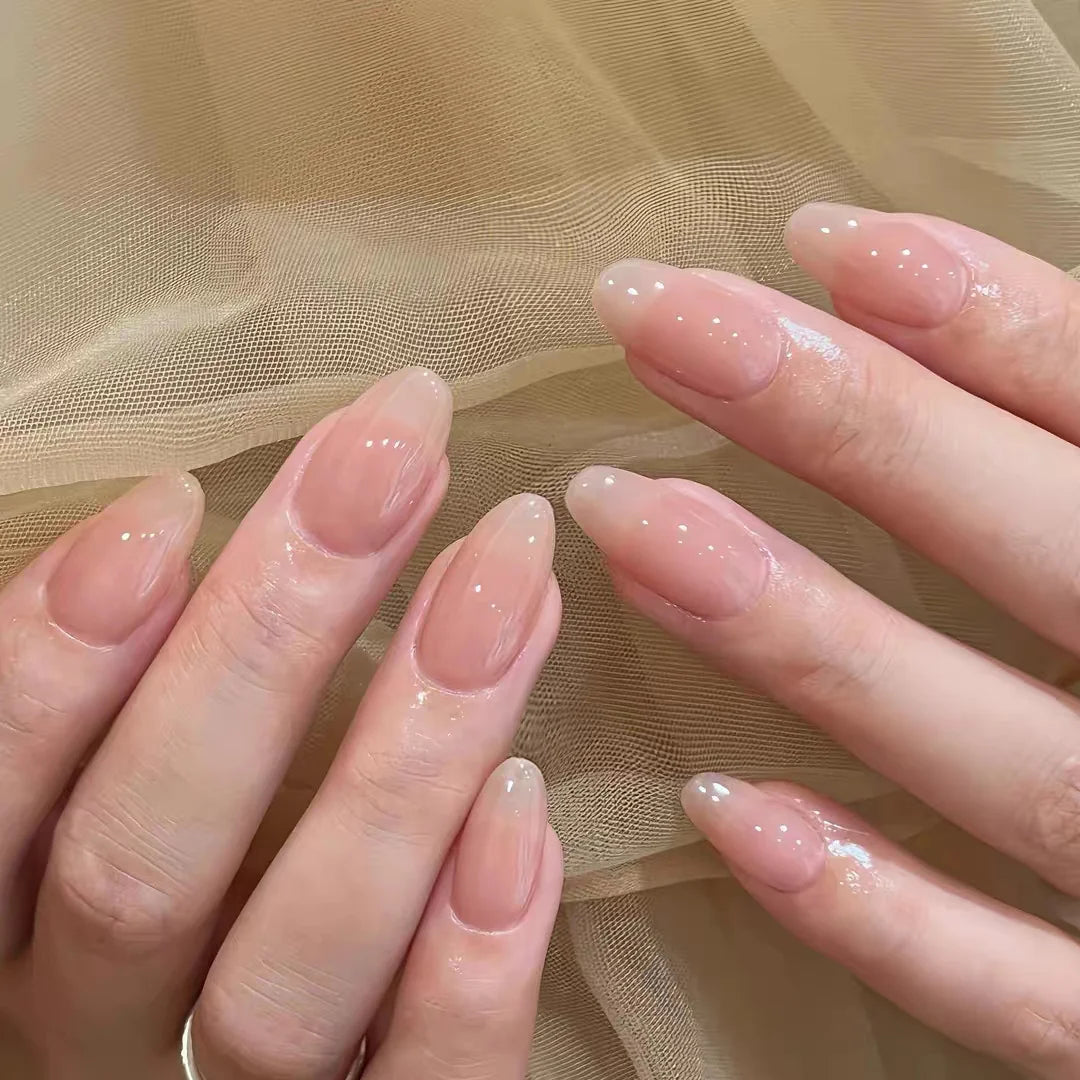 Press-On Nail Set Floral Designs Easy Application
