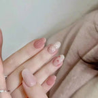 Press-On Nail Set Floral Designs Easy Application