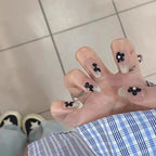 Press-On Nail Set Floral Designs Easy Application