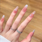 Press-On Nail Set Floral Designs Easy Application