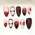 Press-On Nail Set Floral Designs Easy Application & Comfortable Fit