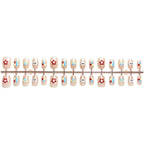 Press-On Nail Set Floral Designs Easy Application & Comfortable Fit
