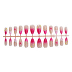 Press-On Nail Set Floral Designs Easy Application & Long-Lasting