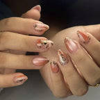 Press-On Nail Set Floral Designs Easy Application & Long-Lasting Gloss
