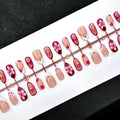 Press-On Nail Set Floral Designs Easy-Apply & Long-Lasting