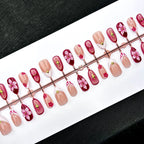 Press-On Nail Set Floral Designs Easy-Apply & Long-Lasting