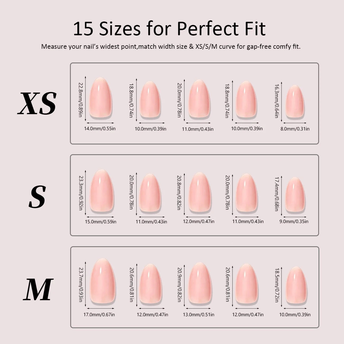 Press-On Nail Set Floral Designs Easy Apply & Reusable