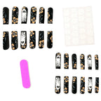 Press-On Nail Set Floral Designs Glossy & Chip-Resistant