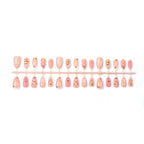 Press-On Nail Set Floral Designs Glue-Free & Reusable
