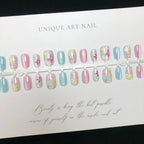Press-On Nail Set Floral Designs Lightweight & Comfortable