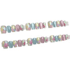 Press-On Nail Set Floral Designs Lightweight & Comfortable
