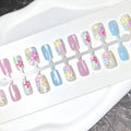 Press-On Nail Set Floral Designs Lightweight & Comfortable