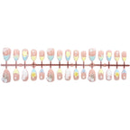 Press-On Nail Set Floral Designs Long-Lasting