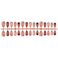 Press-On Nail Set Floral Designs Long-Lasting Wear