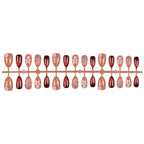 Press-On Nail Set Floral Designs Long-Lasting Wear
