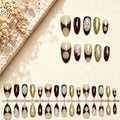 Press-On Nail Set Floral Designs & Long-Lasting Wear