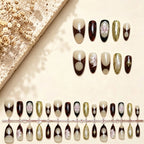 Press-On Nail Set Floral Designs & Long-Lasting Wear