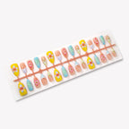 Press-On Nail Set Floral Designs Long-Lasting Wear