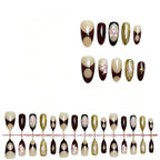 Press-On Nail Set Floral Designs & Long-Lasting Wear