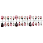 Press-On Nail Set Floral Designs Long-Lasting Wear