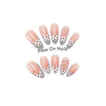 Press-On Nail Set Floral Designs No Glue Multiple Sizes