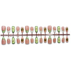 Press-On Nail Set Floral Designs Peel-And-Press