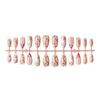 Press-On Nail Set Floral Designs Peel-And-Press Long-Lasting