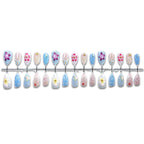 Press-On Nail Set Floral Designs Peel And Stick