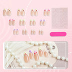 Press-On Nail Set Floral Designs Peel & Stick