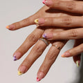 Press-On Nail Set Floral Designs Peel & Stick