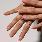 Press-On Nail Set Floral Designs Peel & Stick