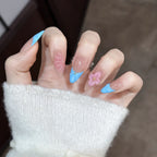 Press-On Nail Set Floral Designs Peel & Stick