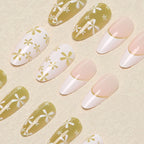 Press-On Nail Set Floral Designs Peel & Stick