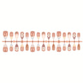 Press-On Nail Set Floral Designs Peel-and-Stick Multiple Sizes