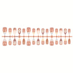 Press-On Nail Set Floral Designs Peel-and-Stick Multiple Sizes