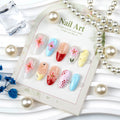 Press-On Nail Set Floral Designs Quick Application & Durable Fit