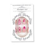 Press-On Nail Set Floral Designs Quick-Apply Non-Toxic