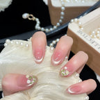 Press-On Nail Set Floral Designs Quick & Comfortable