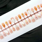 Press-On Nail Set Floral Designs Reusable & Easy Application