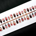 Press-On Nail Set Floral Designs Reusable & Easy Application