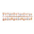 Press-On Nail Set Floral Designs Reusable & Easy Application